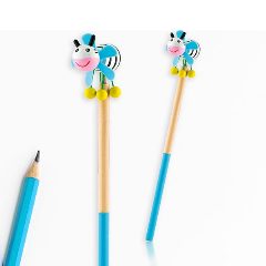Lápis de carvão infantil bicolor com figura Zoo – foto 7