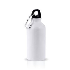 Garrafa em alumínio 400 ml para sublimação com mosquetão Ollaf – foto 3