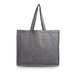 Saco em algodão reciclado 190 g/m² com fole de 15 cm Fashionista – foto 4