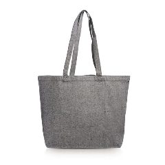 Saco em algodão reciclado 280 g com fole Belg – foto 4