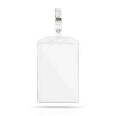 Porta-crachá em PVC com mola amovível Snugli – foto 3
