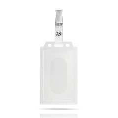 Porta-crachá em PVC rígido com mola Rigid – foto 3