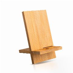 Suporte em bambu para telemóvel com passagem para cabo Bambell – foto 2