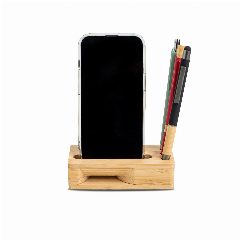Suporte para telemóvel e canetas em bambu BambooTune Holder – foto 5
