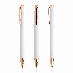 Esferográfica em metal com detalhes rosa gold Writz – foto 3