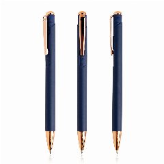 Esferográfica em metal com detalhes rosa gold Writz – foto 7