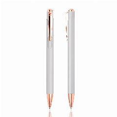 Esferográfica em metal com detalhes rosa gold Writz – foto 4
