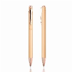 Esferográfica em metal com detalhes rosa gold Writz – foto 5