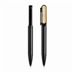 Esferográfica twist em metal com detalhes em bambu Bamtwist – foto 4