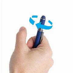 Esferográfica touch em alumínio reciclado com spinner Pivixo – foto 6