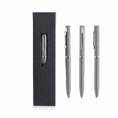 Esferográfica em alumínio emborrachado com detalhes gun metal Twistal – foto 7
