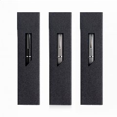 Esferográfica em alumínio emborrachado com detalhes gun metal Twistal – foto 5