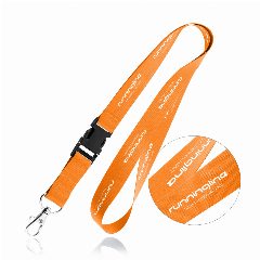 Lanyard em poliéster com mosquetão e destacável Lia – foto 5