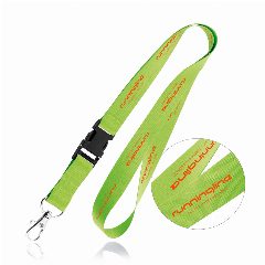Lanyard em poliéster com mosquetão e destacável Lia – foto 6