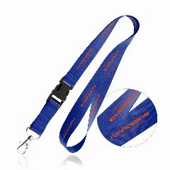 Lanyard em poliéster com mosquetão e destacável Lia – foto 2