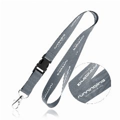 Lanyard em poliéster com mosquetão e destacável Lia – foto 3