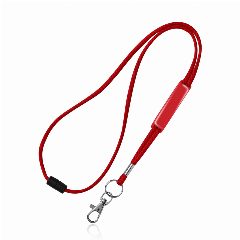 Lanyard tubular com fecho de segurança e ajuste em PVC Ribbon – foto 7