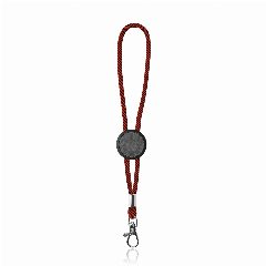Porta-chaves tubular em poliéster com mosquetão Byner – foto 2