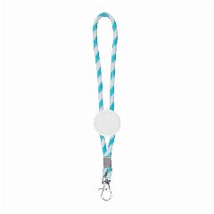 Porta-chaves tubular às riscas com mosquetão Stry – foto 4