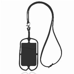 Lanyard em silicone com porta-cartões e suporte para smartphone Lancy – foto 6