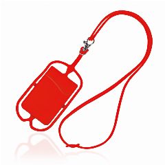 Lanyard em silicone com porta-cartões e suporte para smartphone Lancy – foto 5