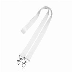 Lanyard em poliéster com dois mosquetões Double Lany – foto 2