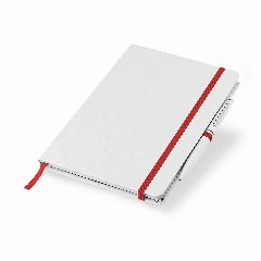 Bloco de notas A5 branco com suporte para caneta Notecolor – foto 2