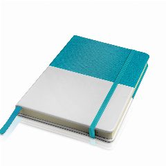 Bloco de notas A5 em PU bicolor Kuote – foto 2
