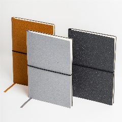 Bloco de notas A5 pontilhado em pele reciclada Dubai book – foto 4