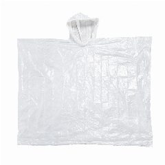 Poncho de emergência em HDPE com capuz SOS Rain – foto 5