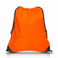 Saco mochila em poliéster 210D com detalhes pretos Runbag – foto 5