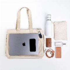 Bolsa para portátil 15,6" em PU com alça para trolley Smart Tote – foto 5
