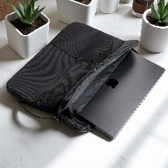 Pasta para portátil 15,6" em nylon e poliéster Mónaco – foto 3