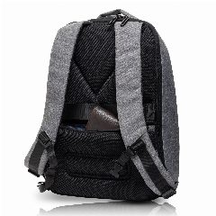 Mochila antirroubo em nylon com abertura nas costas Safback – foto 6