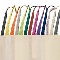 Saco em algodão 180 g com fole e alças em 13 cores Chicotton – foto 4