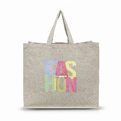 Saco em algodão reciclado com interior laminado Shopper – foto 5