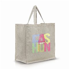 Saco em algodão reciclado com interior laminado Shopper – foto 4