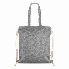Saco mochila em algodão reciclado com asas longas RecyPack – foto 3