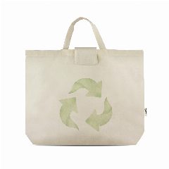 Saco dobrável em algodão reciclado 140 g/m² ReciCottonfold – foto 5