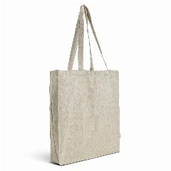 Saco em algodão reciclado melange com fole ReMelange Gusset – foto 4