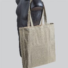 Saco em algodão reciclado melange com fole ReMelange Gusset – foto 3