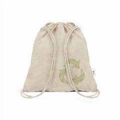 Saco mochila em algodão reciclado 140 g/m² ReciBackcotton – foto 3