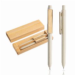 Conjunto esferográfica e lapiseira em fibra de bambu Bamfiber Set – foto 2