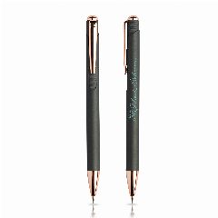 Conjunto esferográfica e lapiseira em metal com estojo Writz Set – foto 5