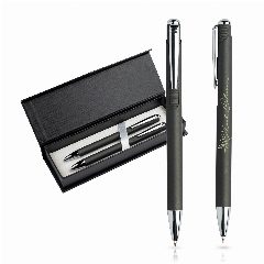 Conjunto esferográfica e lapiseira em metal com estojo Writz Set – foto 4