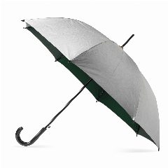 Guarda-chuva automático prateado com pega em J Silum – foto 3