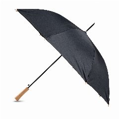 Guarda-chuva automático em RPET com cabo de madeira Newport – foto 2