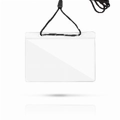 Porta-credenciais horizontal em PVC com fio de pescoço Fly – foto 2