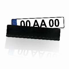 Suporte de matrícula em plástico reciclado branco RPlate – foto 2