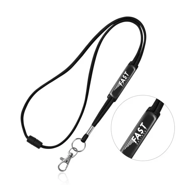 Lanyard personalizado com fecho e mosquetão | SAM Brindes